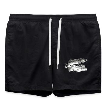 Brochet - Short de bain - noir - Devant - AI Model Male 185 light (185cm)