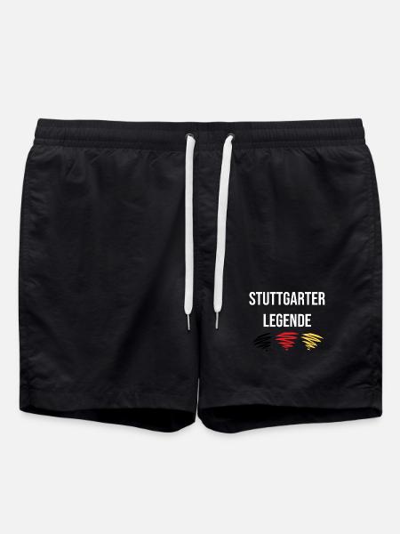 Stuttgarter Legende - Badeshorts - Schwarz