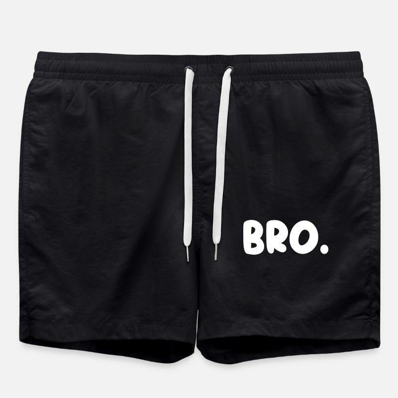 Bro! - Swim Trunks - black