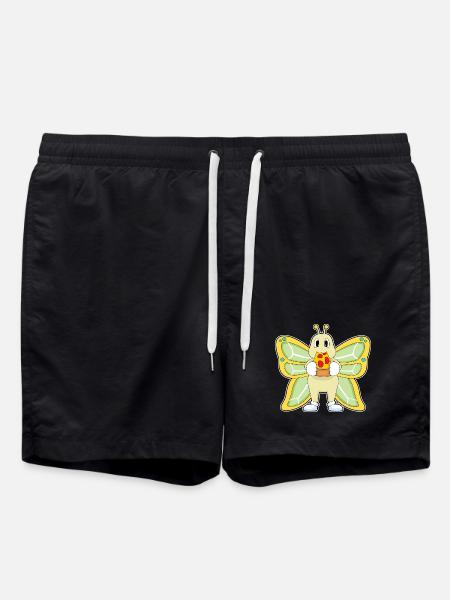 Butterfly Pizza - Short de bain - noir