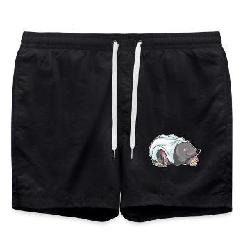 Mariage au voile nuptial Mole - Short de bain - noir - Devant - AI Model Male 185 light (185cm)