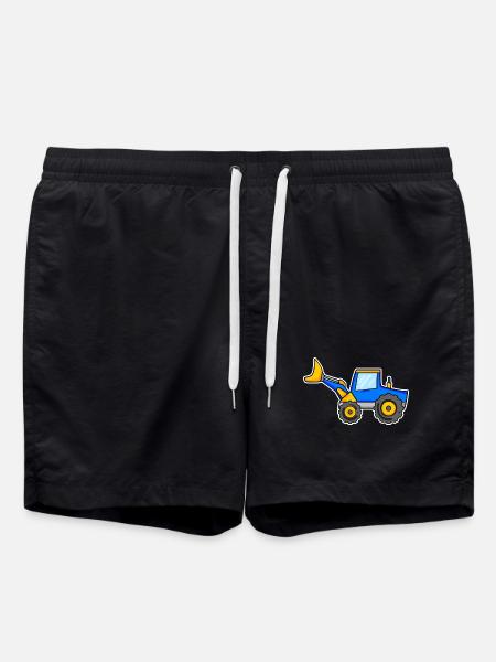 Excavatrice - Short de bain - noir
