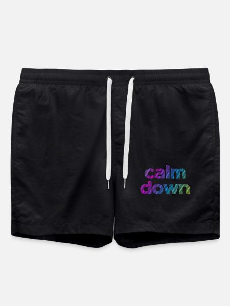 calmDown - Badeshorts - Schwarz