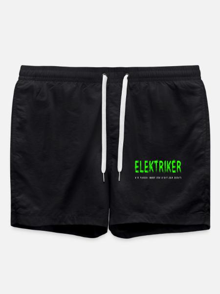 Elektriker Handwerker Design - Badeshorts - Schwarz
