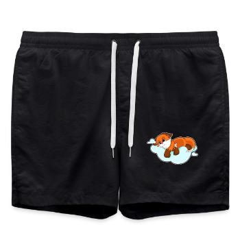 Nuages de renard - Short de bain - noir - Devant - AI Model Male 185 light (185cm)