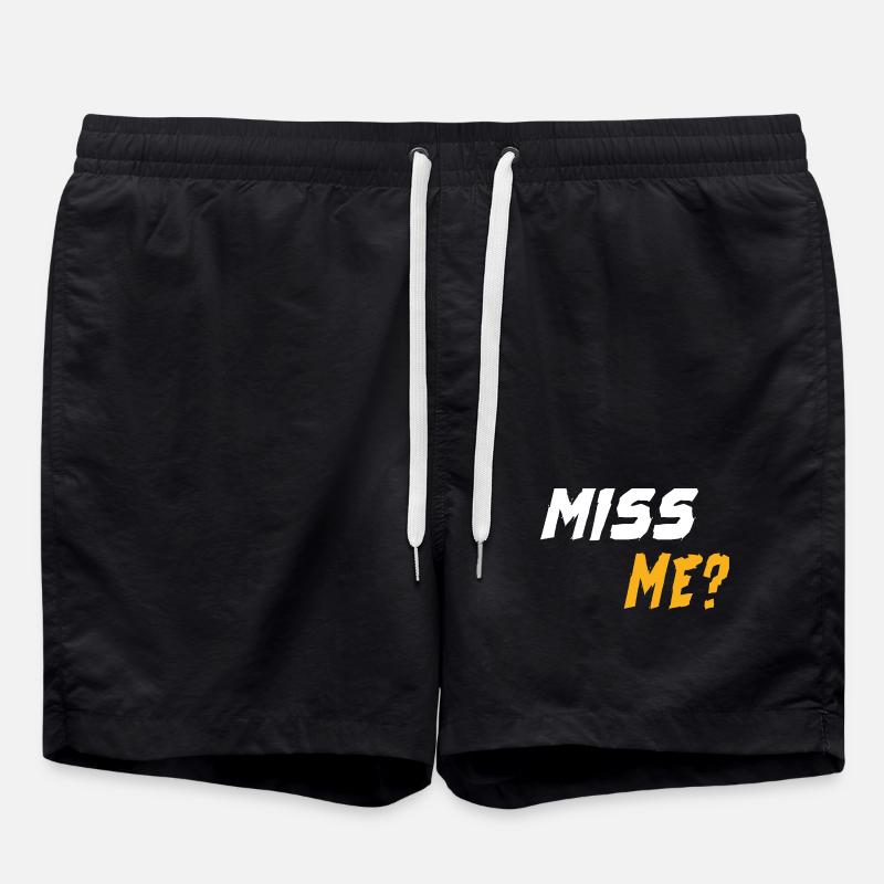 Miss Me? - Swim Trunks - black