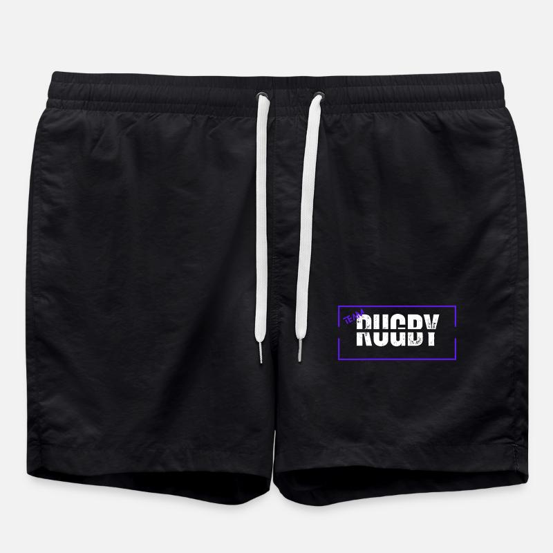 Team rugby blue - Swim Trunks - black