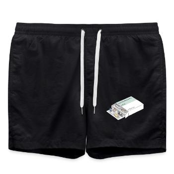 Antidepressants Cats - Anti Depressionen Pillen - Badeshorts - Schwarz - Vorne - AI Model Male 185 light (185cm)