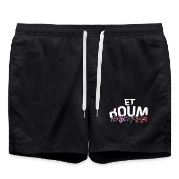 ET BOUM MOTO.GP - Short de bain - noir - Devant - AI Model Male 185 light (185cm)