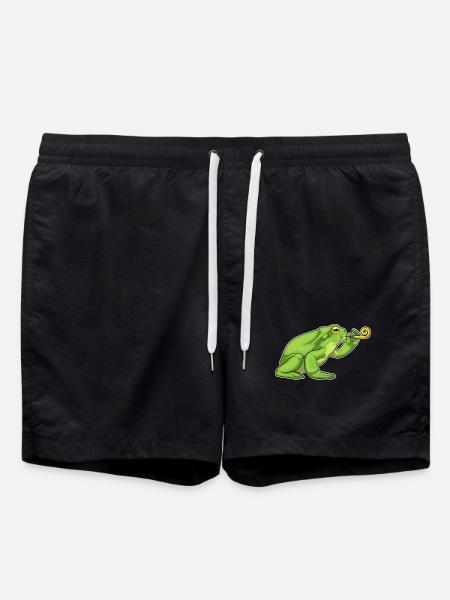 Frog Birthday Toad - Swim Trunks - black