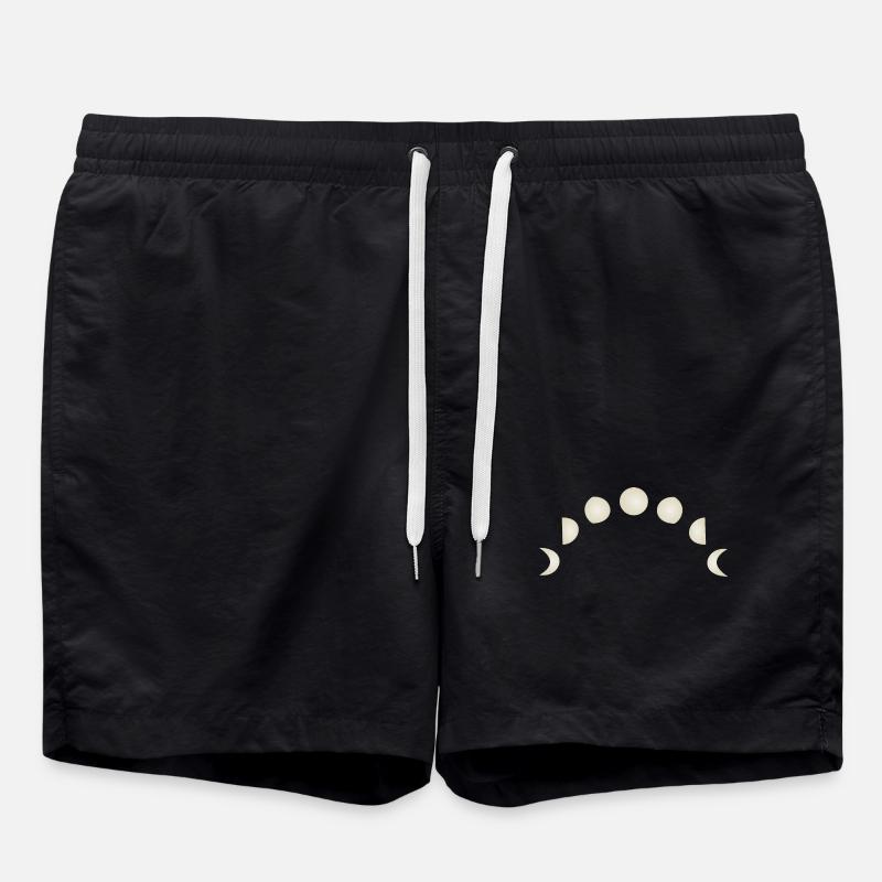 Moon phases Astronomy - Swim Trunks - black