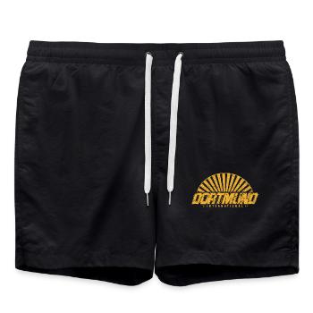 Dortmund International Fußball - Badeshorts - Schwarz - Vorne - AI Model Male 185 light (185cm)