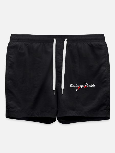 Reisgericht Reisegewicht, Wortspiel Korrektur - Badeshorts - Schwarz