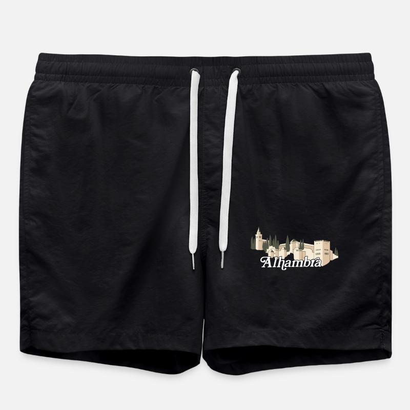 Alhambra (dark) - Swim Trunks - black