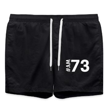 AM73 - Short de bain - noir - Devant - AI Model Male 185 light (185cm)