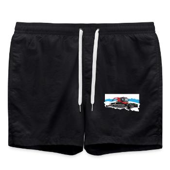 Dameuse au travail dans la neige - Short de bain - noir - Devant - AI Model Male 185 light (185cm)