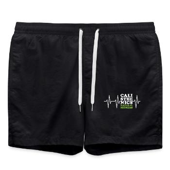 Natural Fitness Calisthenics Sport Pulse Heartbeat - Short de bain - noir - Devant - AI Model Male 185 light (185cm)