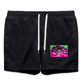 Fleur Rose Rose Fleur Fleurs Rose Rose Fleurs - Short de bain - noir - Devant - AI Model Male 185 light (185cm)