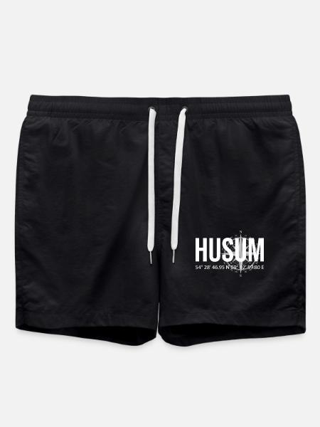 Koordinaten Husum - Badeshorts - Schwarz