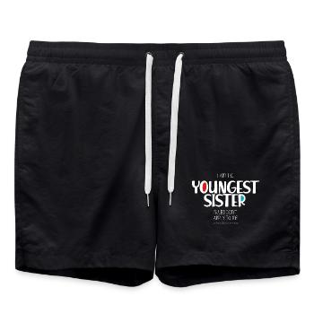 Sœur cadette - Short de bain - noir - Devant - AI Model Male 185 light (185cm)