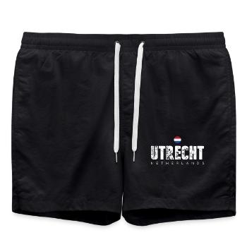 Utrecht Lettres de la ville en détresse - Short de bain - noir - Devant - AI Model Male 185 light (185cm)