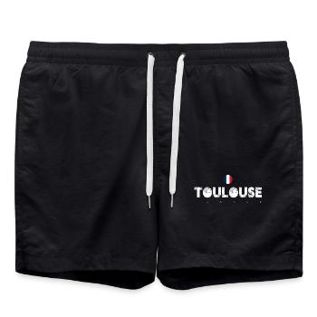 Toulouse - Badeshorts - Schwarz - Vorne - AI Model Male 185 light (185cm)