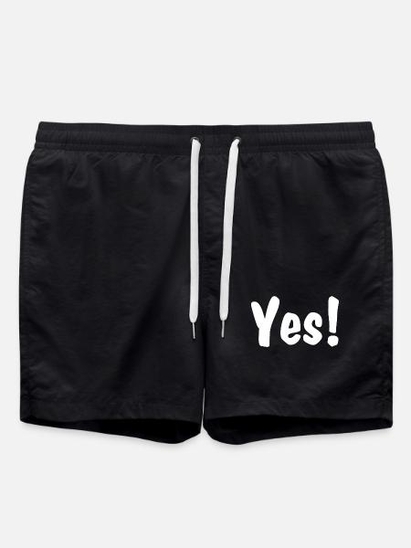 Yes! - Badeshorts - Schwarz