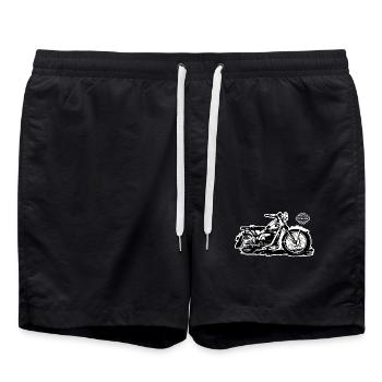 Nimbus Motorrad - Badeshorts - Schwarz - Vorne - AI Model Male 185 light (185cm)