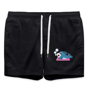 Dolphin Yoga Fitness Gymnastics - Swim Trunks - black - Front - AI Model Male 185 light (185cm)