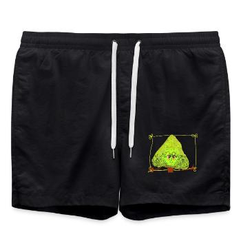Fantastic Tree with Sprinkles - Swim Trunks - black - Front - AI Model Male 185 light (185cm)