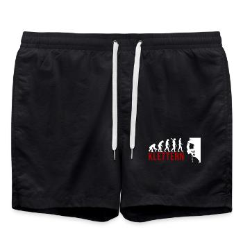 Ecolution Klettern - Badeshorts - Schwarz - Vorne - AI Model Male 185 light (185cm)