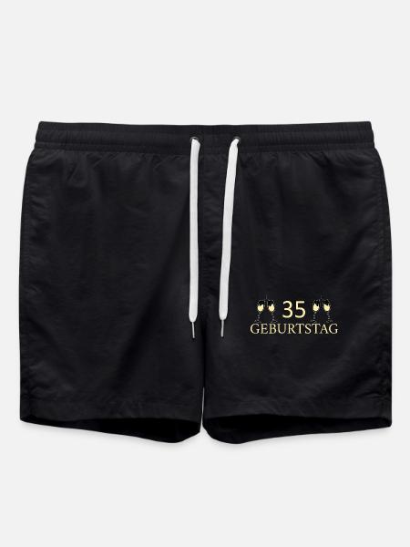 35th birthday 35 years - Swim Trunks - black