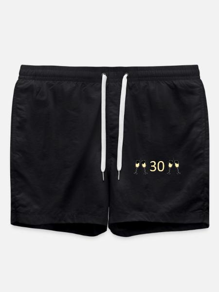 30th Birthday 30th Anniversary - Swim Trunks - black