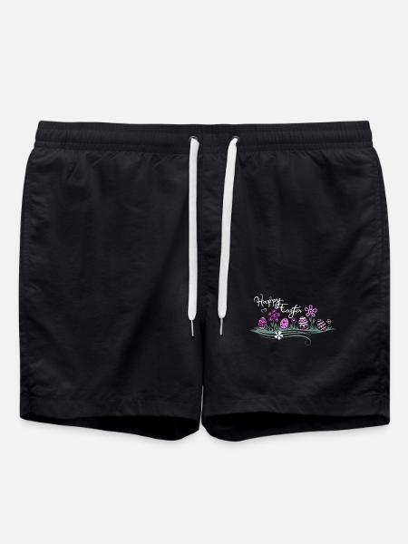 Ostern Ostereier im Gras - Badeshorts - Schwarz