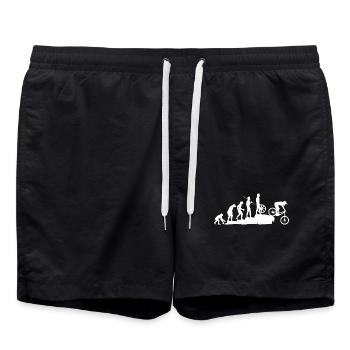 MTB Evolution Downhill edit - Badeshorts - Schwarz - Vorne - AI Model Male 185 light (185cm)