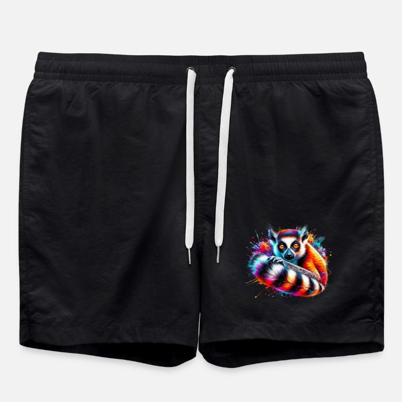 Lemur - Badeshorts - Schwarz