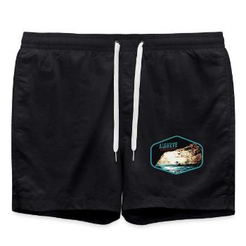 Grotte Algar dos Capitaes, Lagoa, Algarve - Short de bain - noir - Devant - AI Model Male 185 light (185cm)