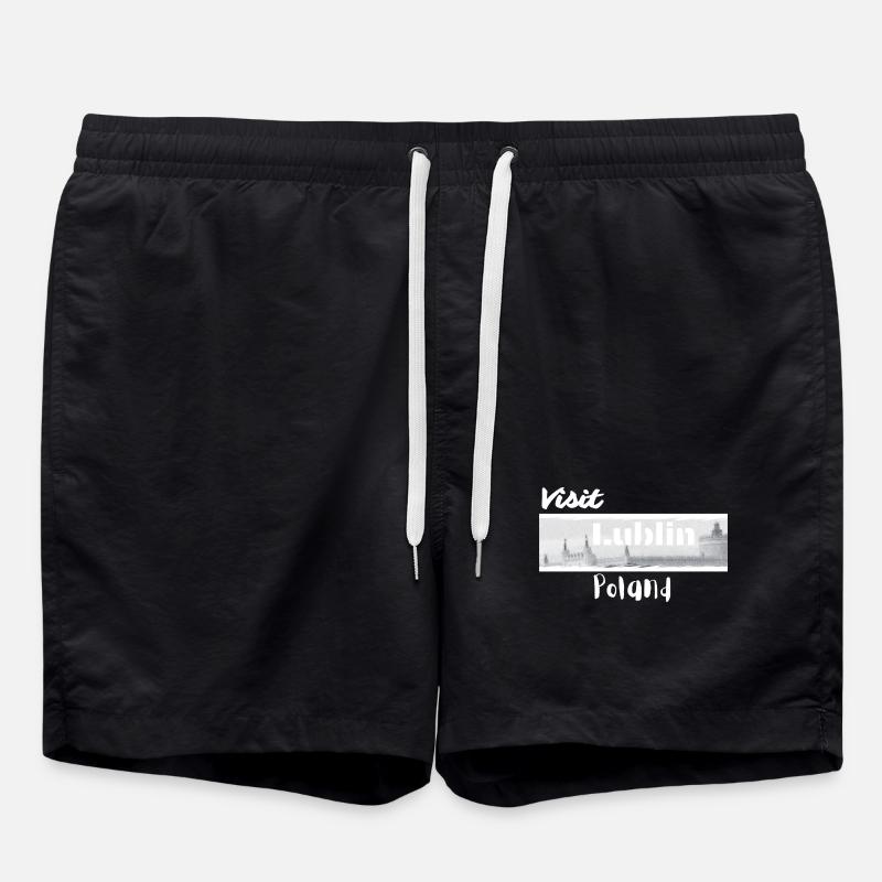 Visit Lublin Poland - Swim Trunks - black