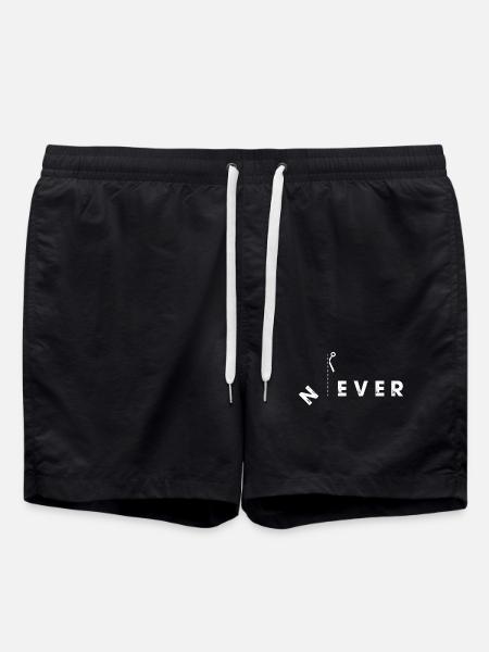 Never Cut Boundaries Scissors Design - Swim Trunks - black