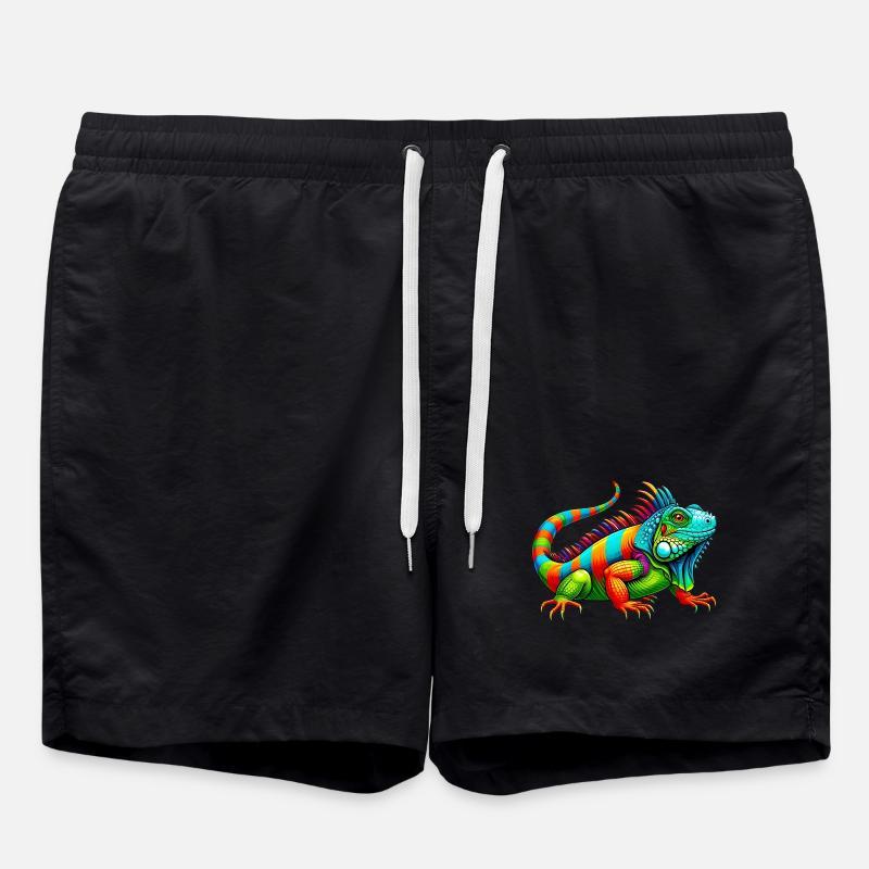 Iguana - Swim Trunks - black