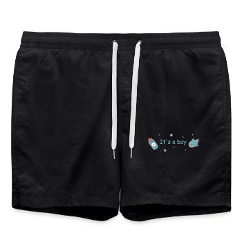 C’est un design de garçon bébé naissance garçon - Short de bain - noir - Devant - AI Model Male 185 light (185cm)