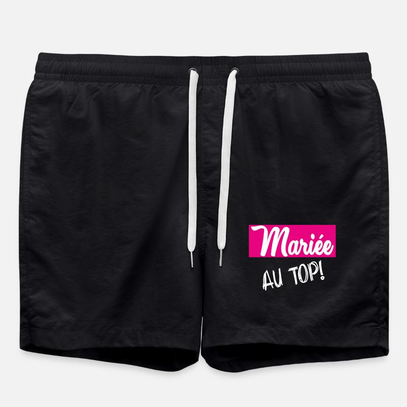WEDDING - Swim Trunks - black