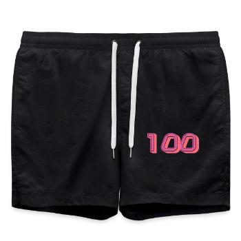 100. 100 ANS. 100e ANNIVERSAIRE. ANNIVERSAIRE 100 - Short de bain - noir - Devant - AI Model Male 185 light (185cm)