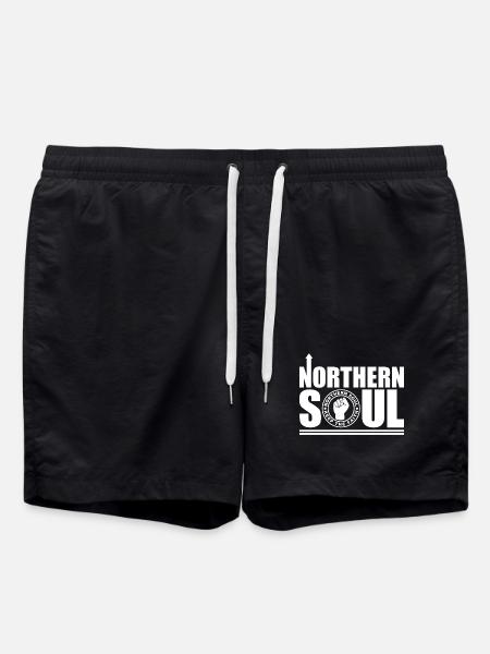 Northern Soul - Keep The Faith - Swim Trunks - black