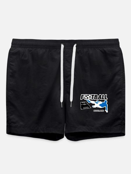 Fußball Fieber Schottland - Badeshorts - Schwarz
