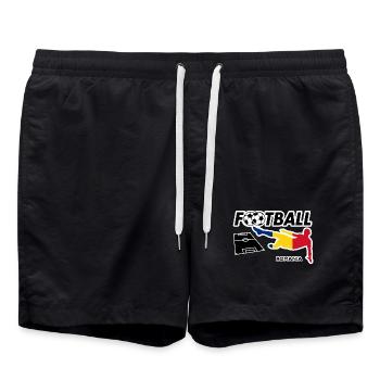 Fièvre du football Roumanie - Short de bain - noir - Devant - AI Model Male 185 light (185cm)