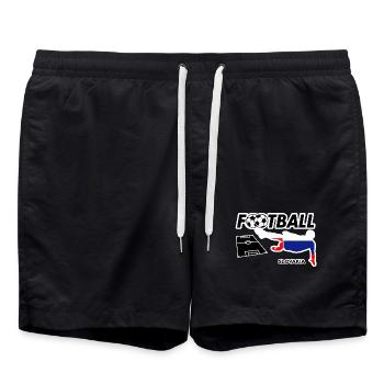 Fièvre du football Slovaquie - Short de bain - noir - Devant - AI Model Male 185 light (185cm)