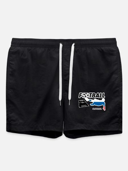 Football Fever Slovenia - Swim Trunks - black