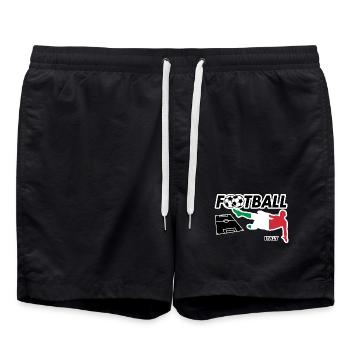 La fièvre du football Italie - Short de bain - noir - Devant - AI Model Male 185 light (185cm)