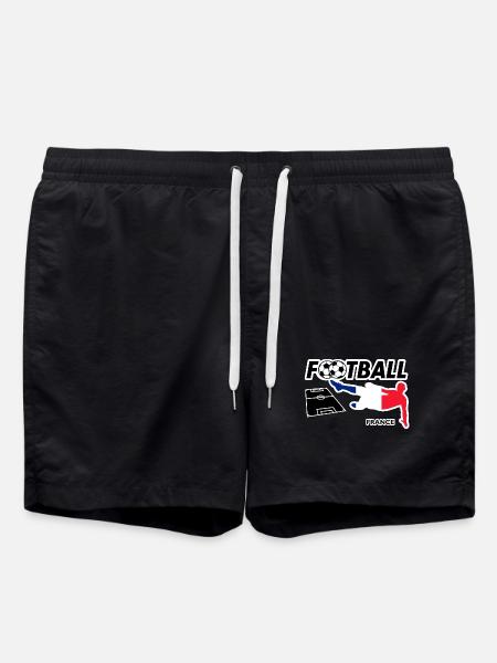 Fußball Fieber Frankreich - Badeshorts - Schwarz